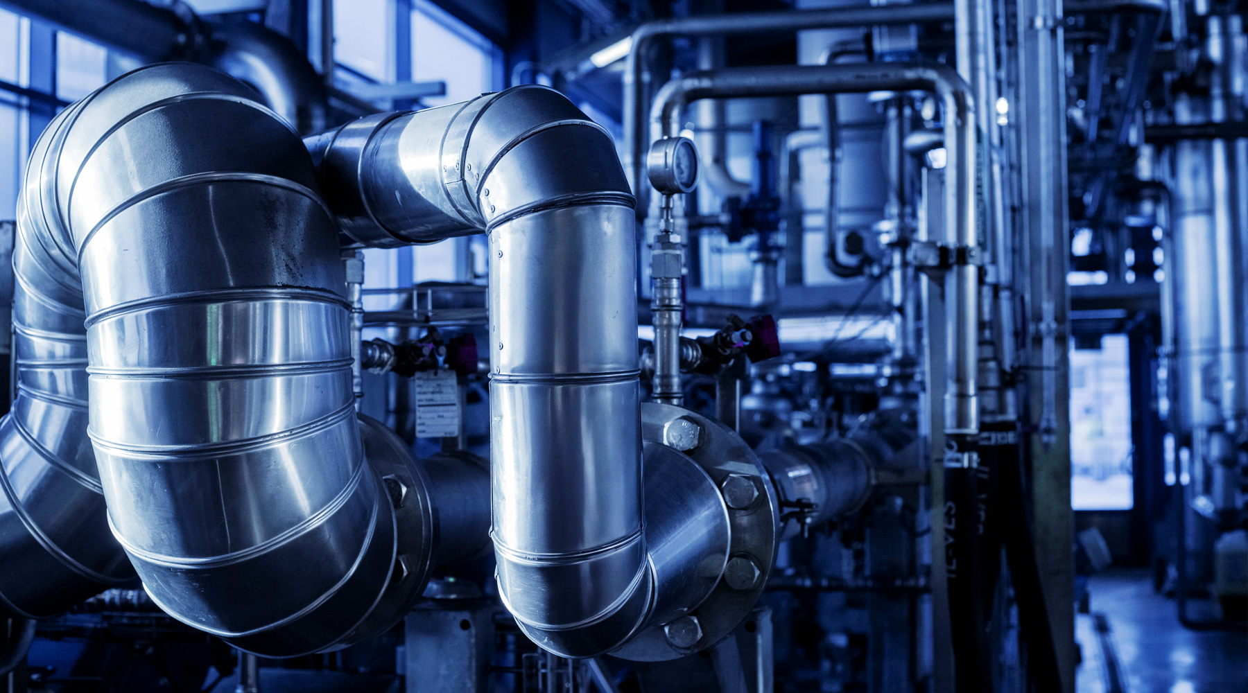 Industrial piping, equipment installations, and steel structures for industrial applications